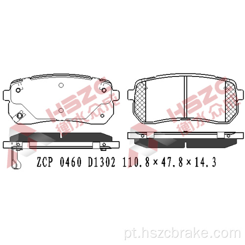 FMSI D1302 PAT DE FREIO CERAMICA PARA KIA